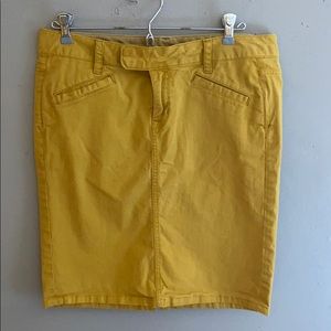 Mustard Denim skirt